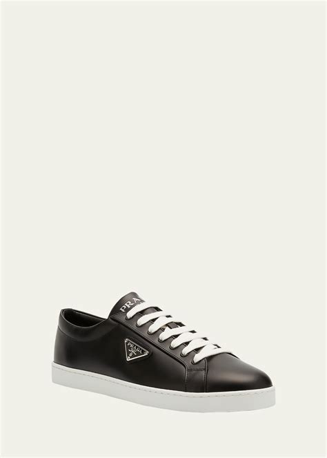 prada spazzolato leather sneakers